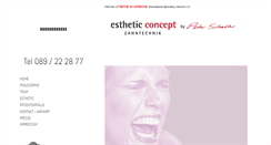 Desktop Screenshot of esthetic.de